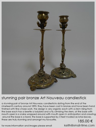 art nouveau candlestick