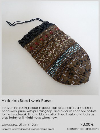 Victorian beadwork Purse